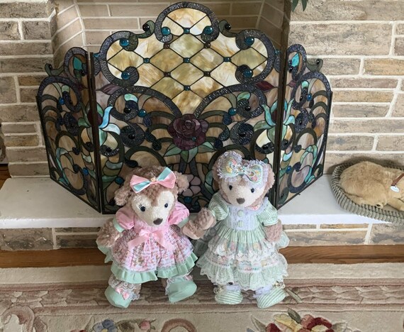 Shelliemay Spring Dress: Pink/green Stripe Outfit, Bow & Accessories - Etsy