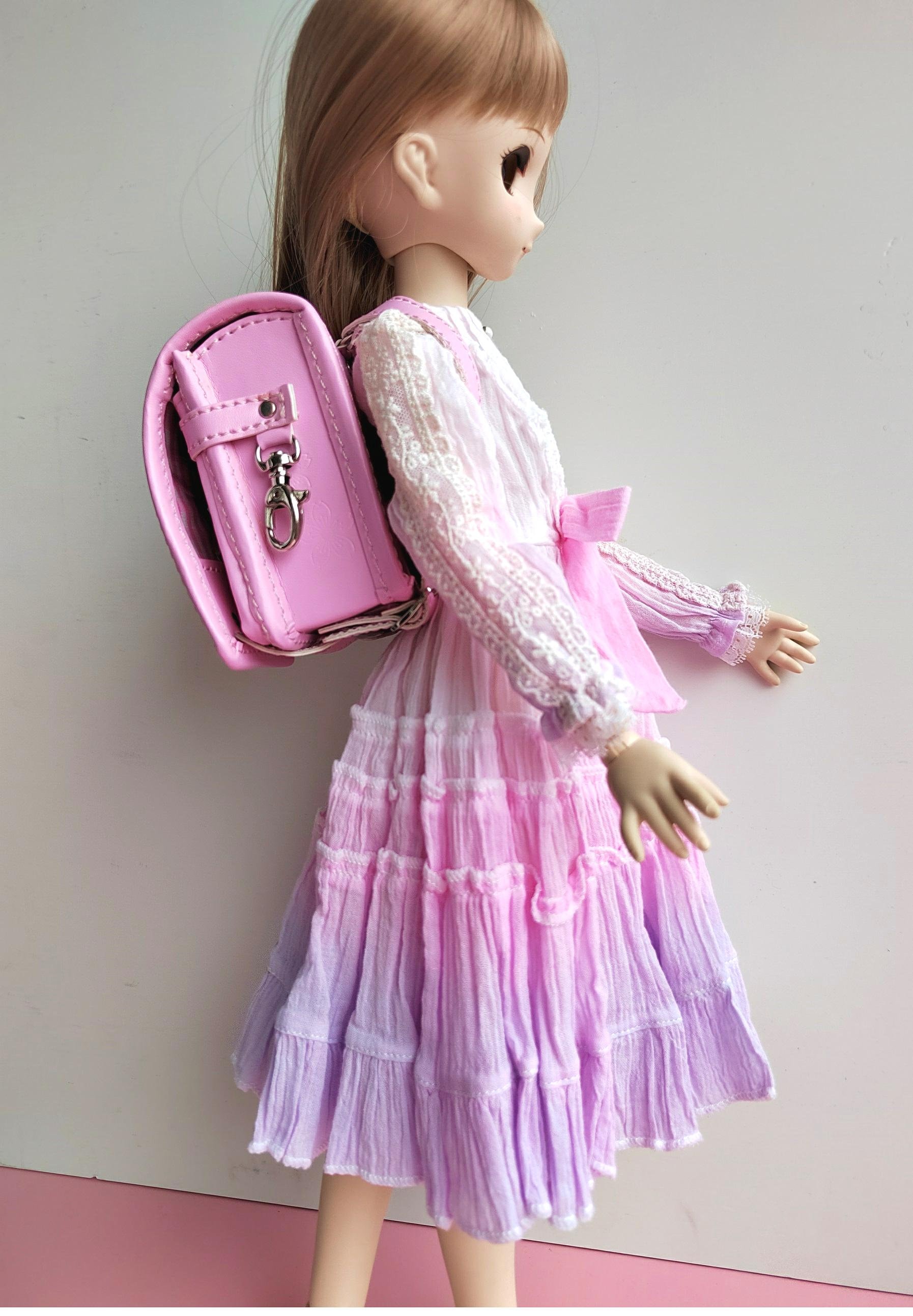 ranrandoll 様ドールバッグ Japanese Style Randoseru School Bag Backpack for BJD Doll 1/3~1/4