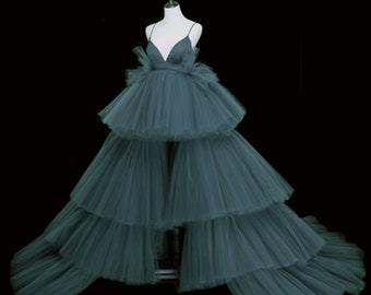 frilly wedding dress