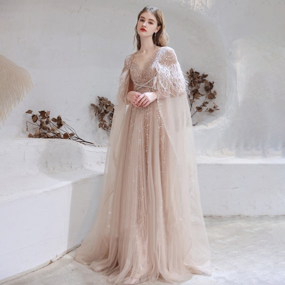 Pink Romantic Wedding Dress Evening 