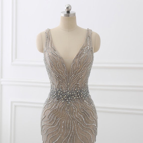 silver 20s dress