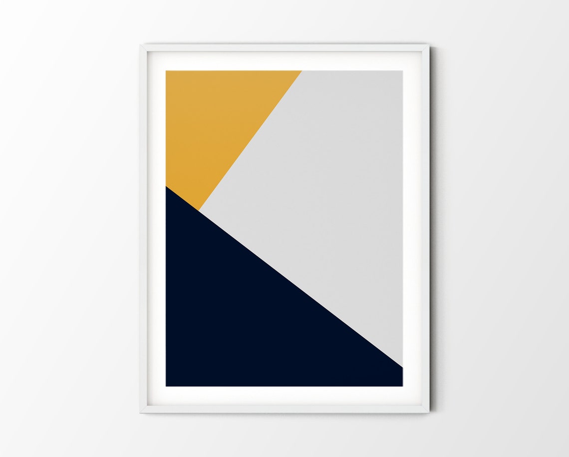 Abstract Gold Print, Geometric Print, Minimal Gold Art Print, Gold ...