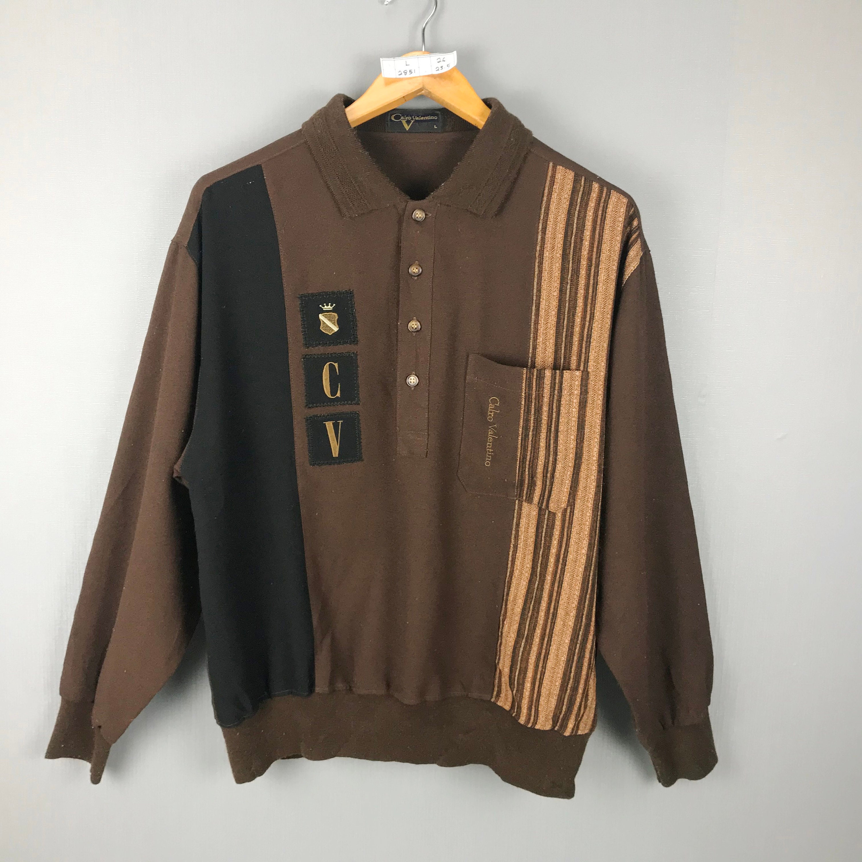 CARLO VALENTINO Italy Sweatshirt Large Vintage 90s Carlo | Etsy