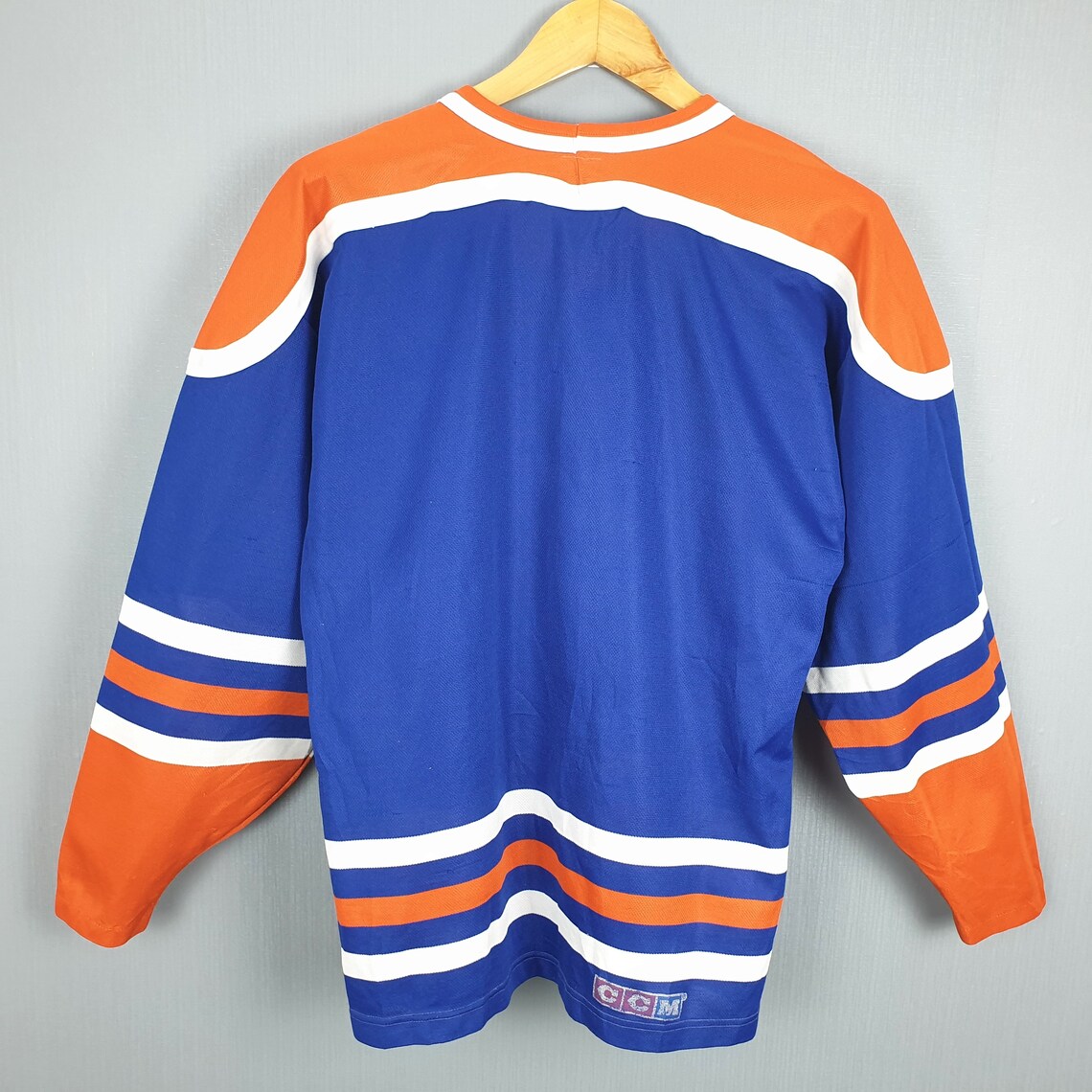 Edmonton Oilers Jersey Large Vintage 90s CCM Edmonton Oilers Etsy