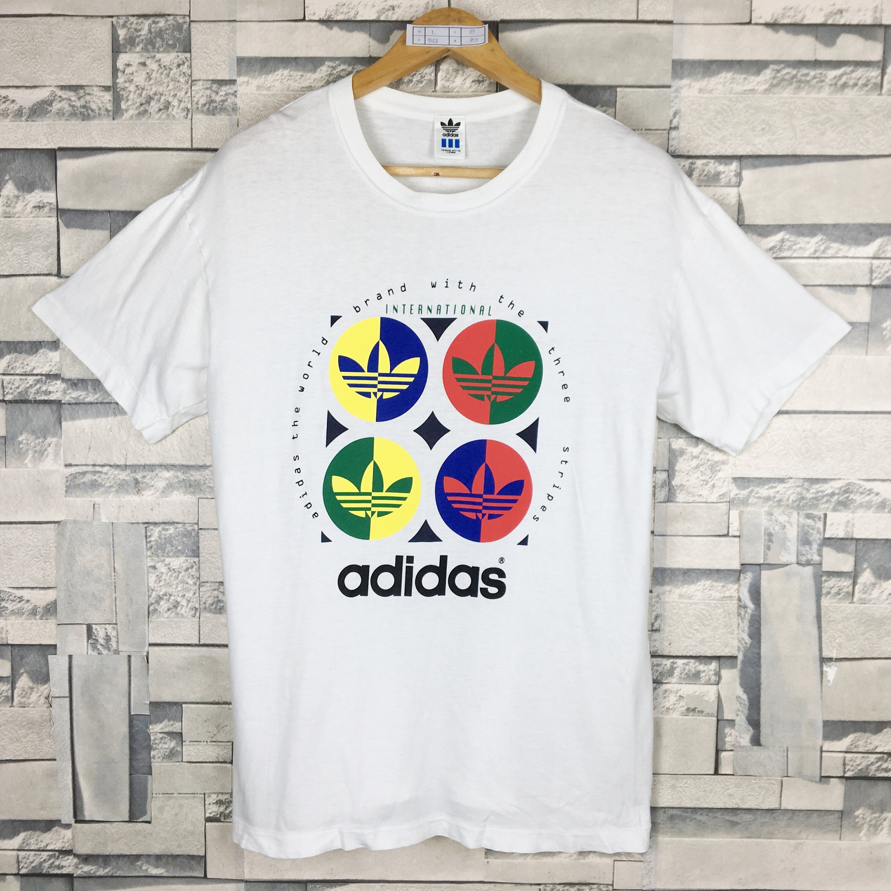 ADIDAS Equipment T-Shirt Large Vintage 90s Adidas Trefoil | Etsy