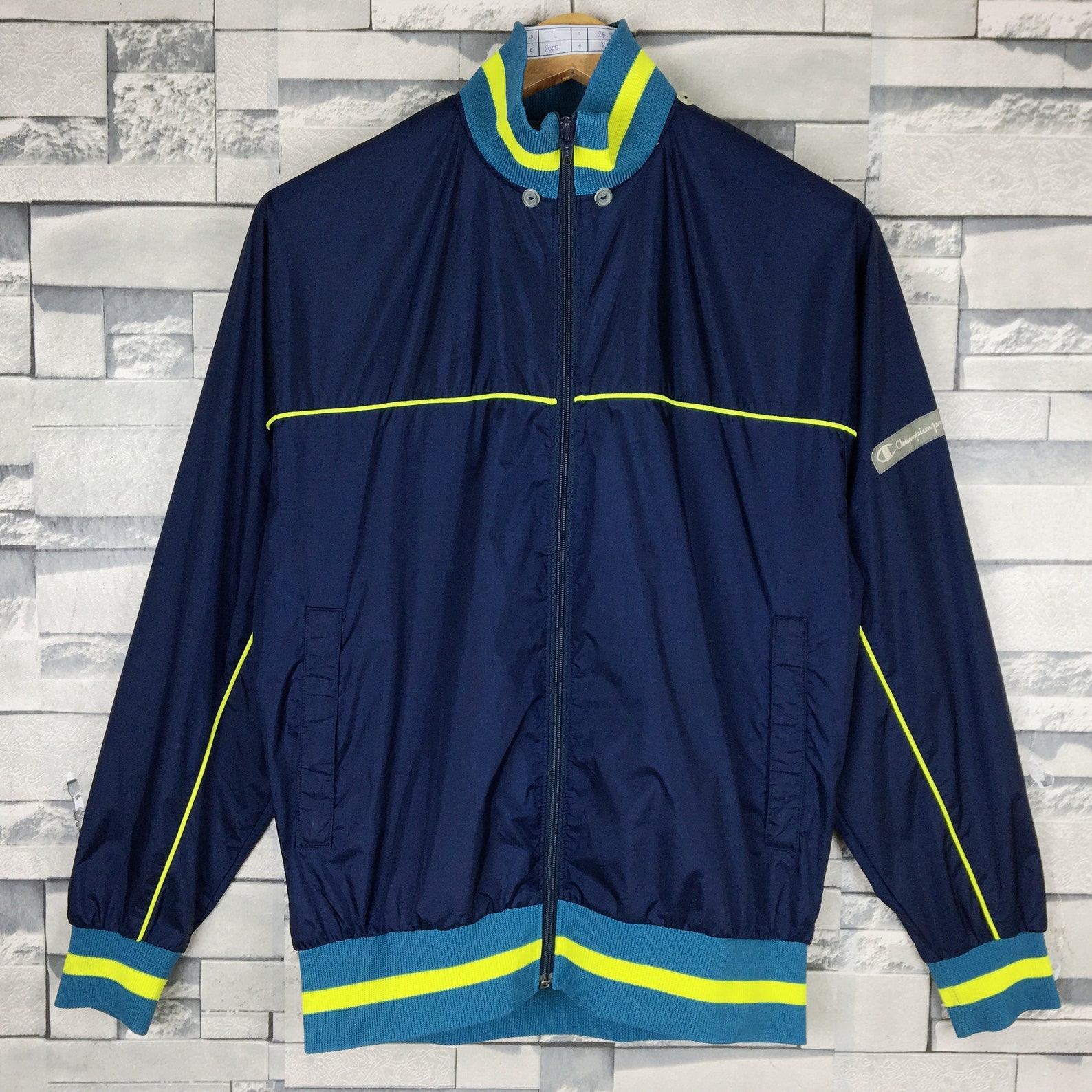 CHAMPION Jacket Medium Vintage 90s Champion Sport Light Etsy