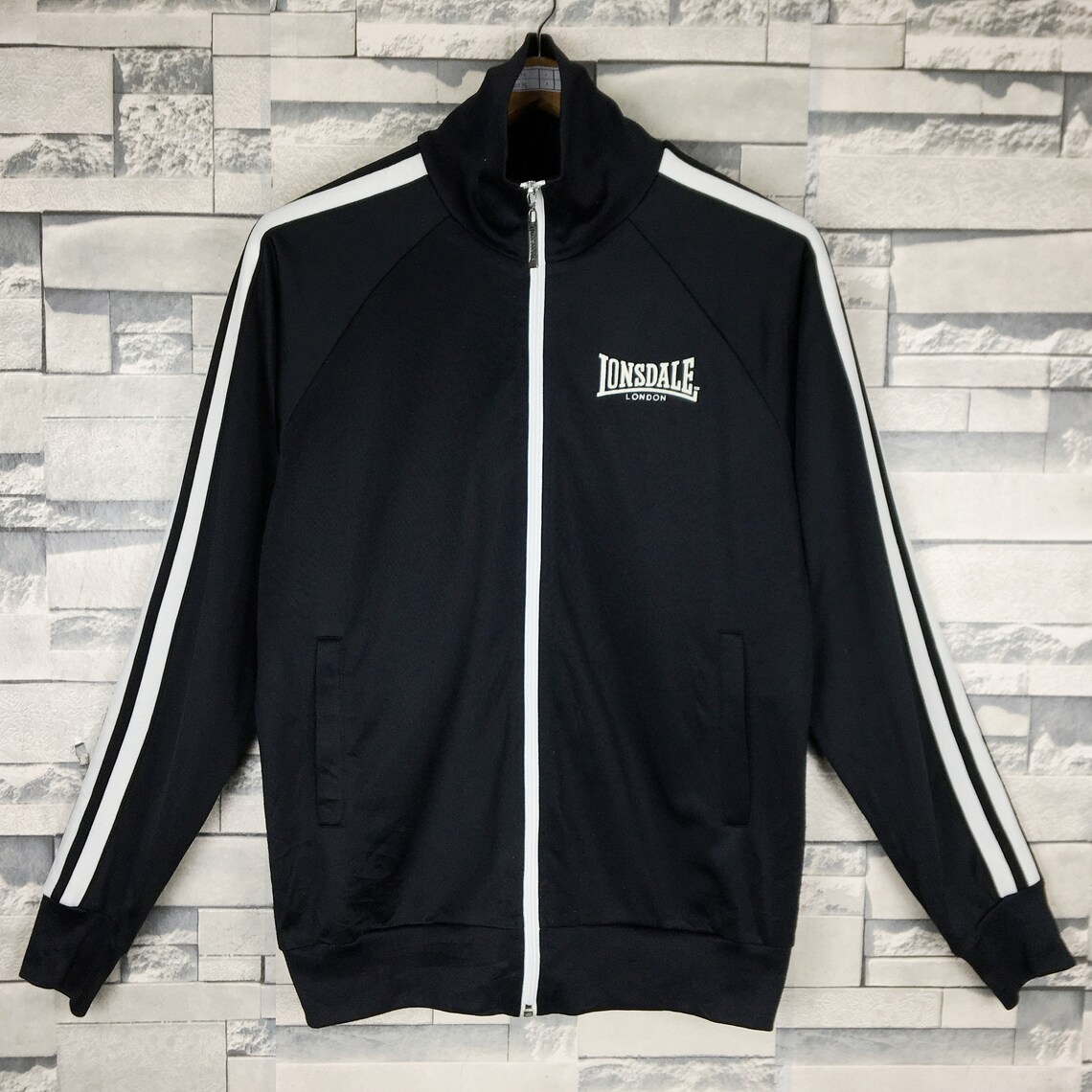 LONSDALE London Track Jacket Medium Vintage 90s Lonsdale Sport Etsy