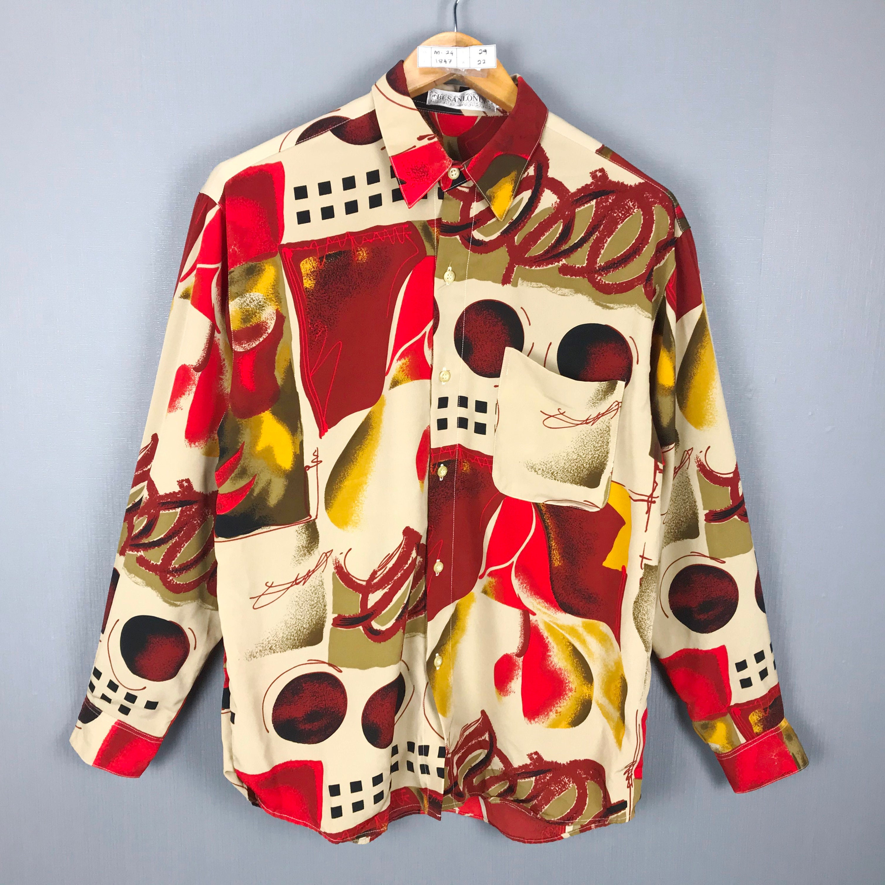 Baroque Novelty Shirt Medium Vintage 90er Barock Novelty Etsy