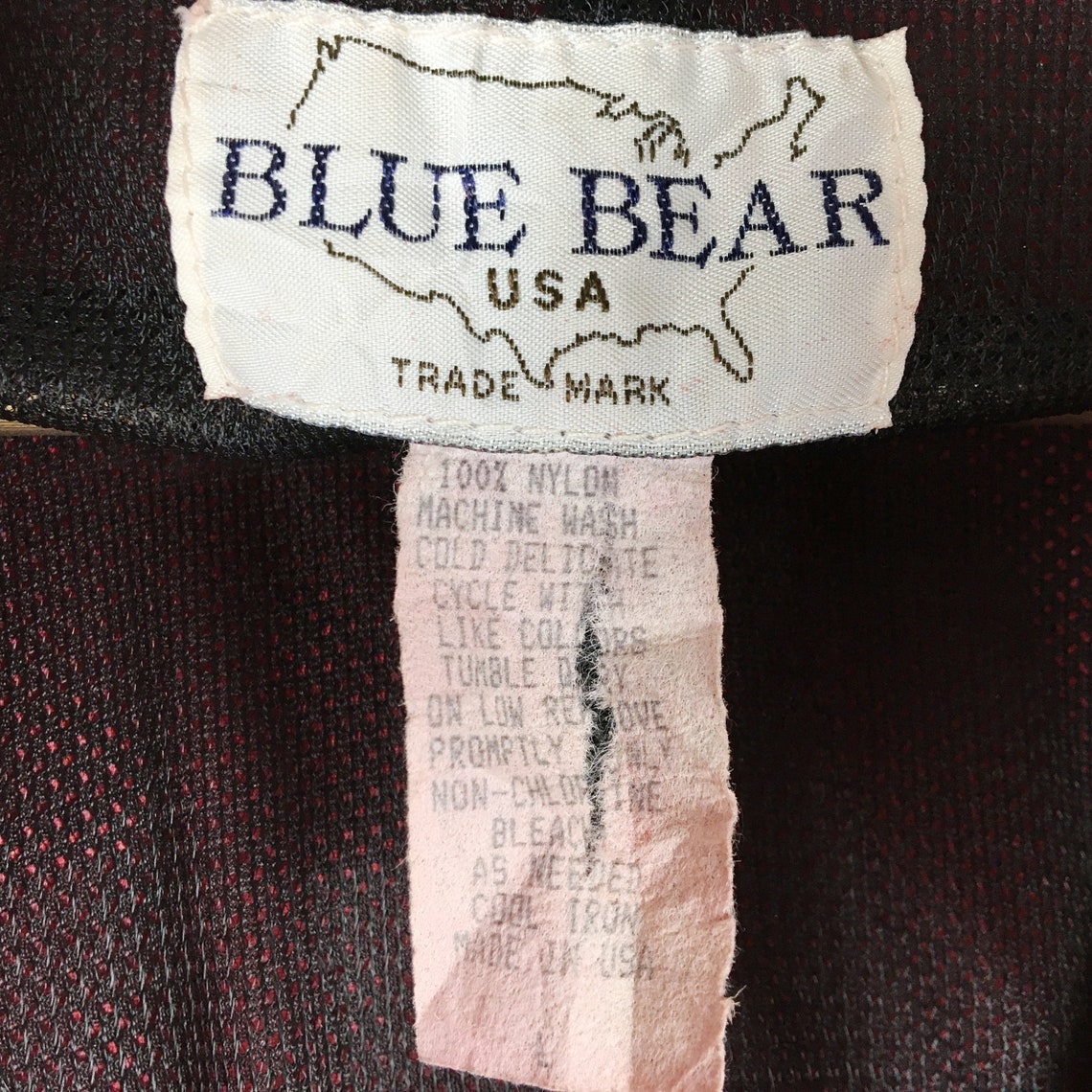 Blue Bear USA Jacket Large Vintage 90s Blue Bear Usa Etsy