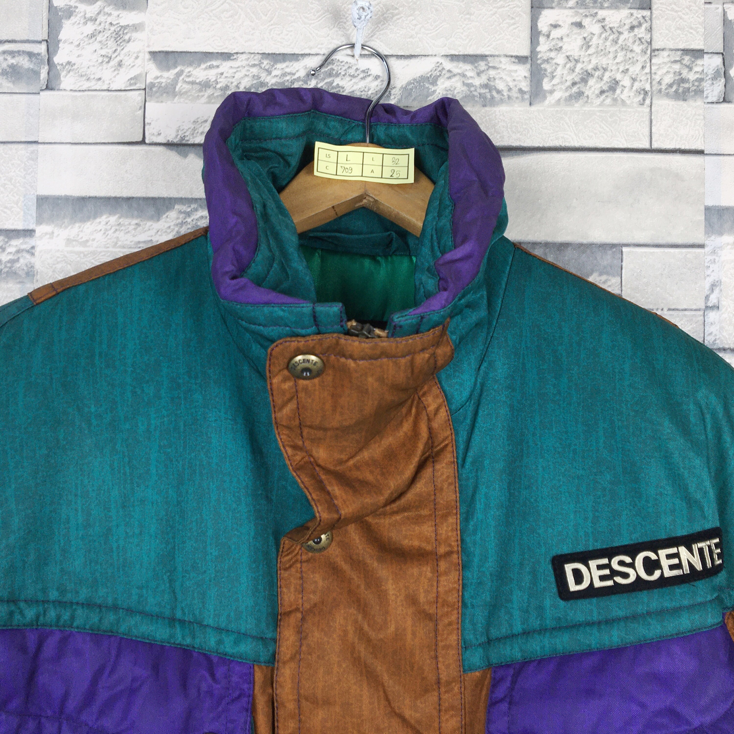 DESCENTE Ski Jacket Large Vintage 90s Descente Ski Wear Etsy