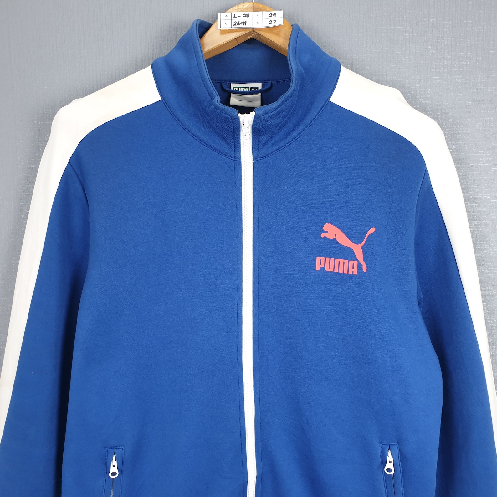 Puma Track Jacket Large Vintage Puma Sport Light Colorblock Etsy