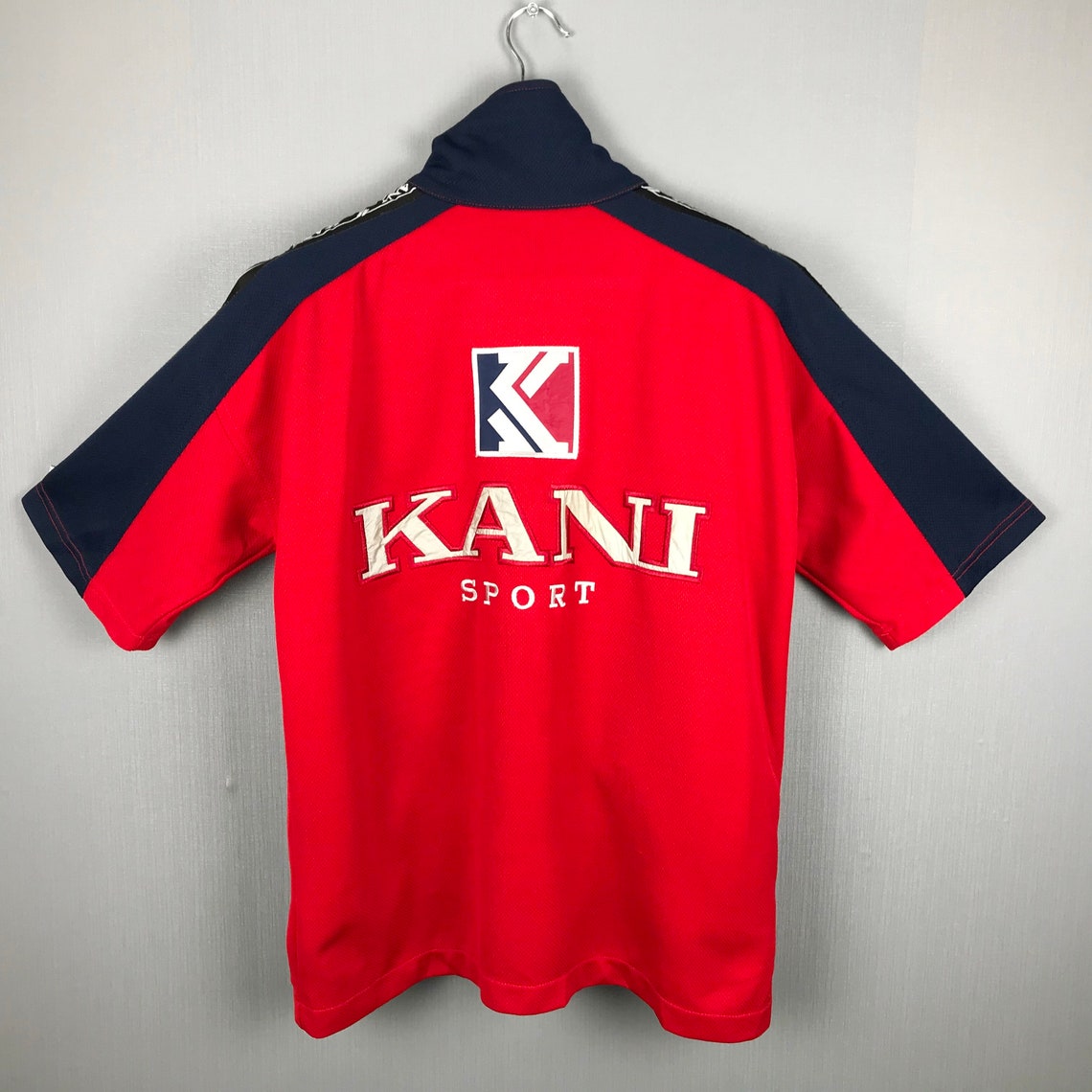KARL KANI Sport Track Sweater Shirt Large Vintage 90s Karl | Etsy