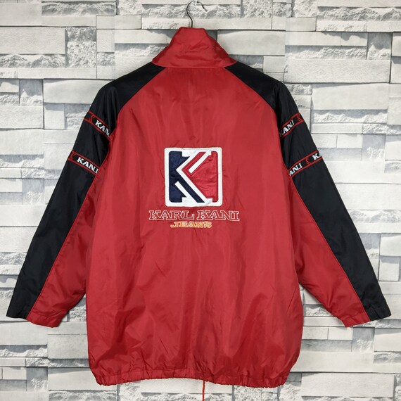 Karl Kani Sport Hoodie Jacket XLarge Vintage 90s Kani Windrunner Hip Hop Rap Fubu Streetwear Karl Kani Jeans Windbreaker XL