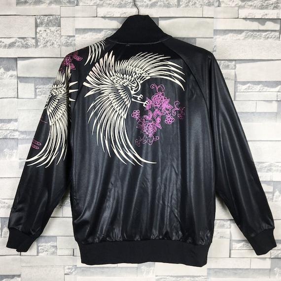Vintage 90s Japanese Traditional Phoenix Sukajan T