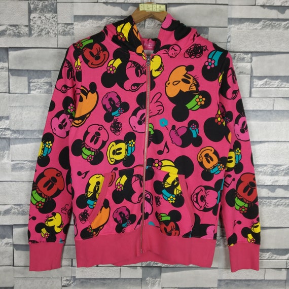MICKEY MOUSE Hoodie Women Medium Vintage Mickey Mo