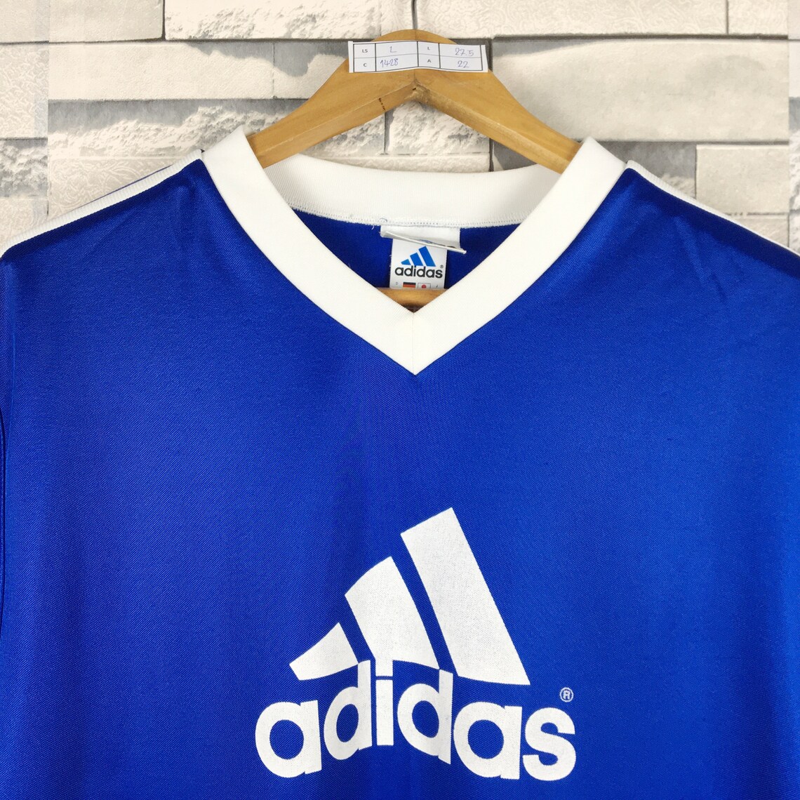 ADIDAS Jersey TShirt Large Vintage 90s Adidas Equipment Three Etsy