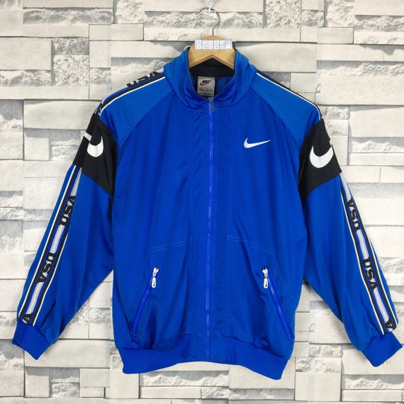 nike swoosh taped track jacket
