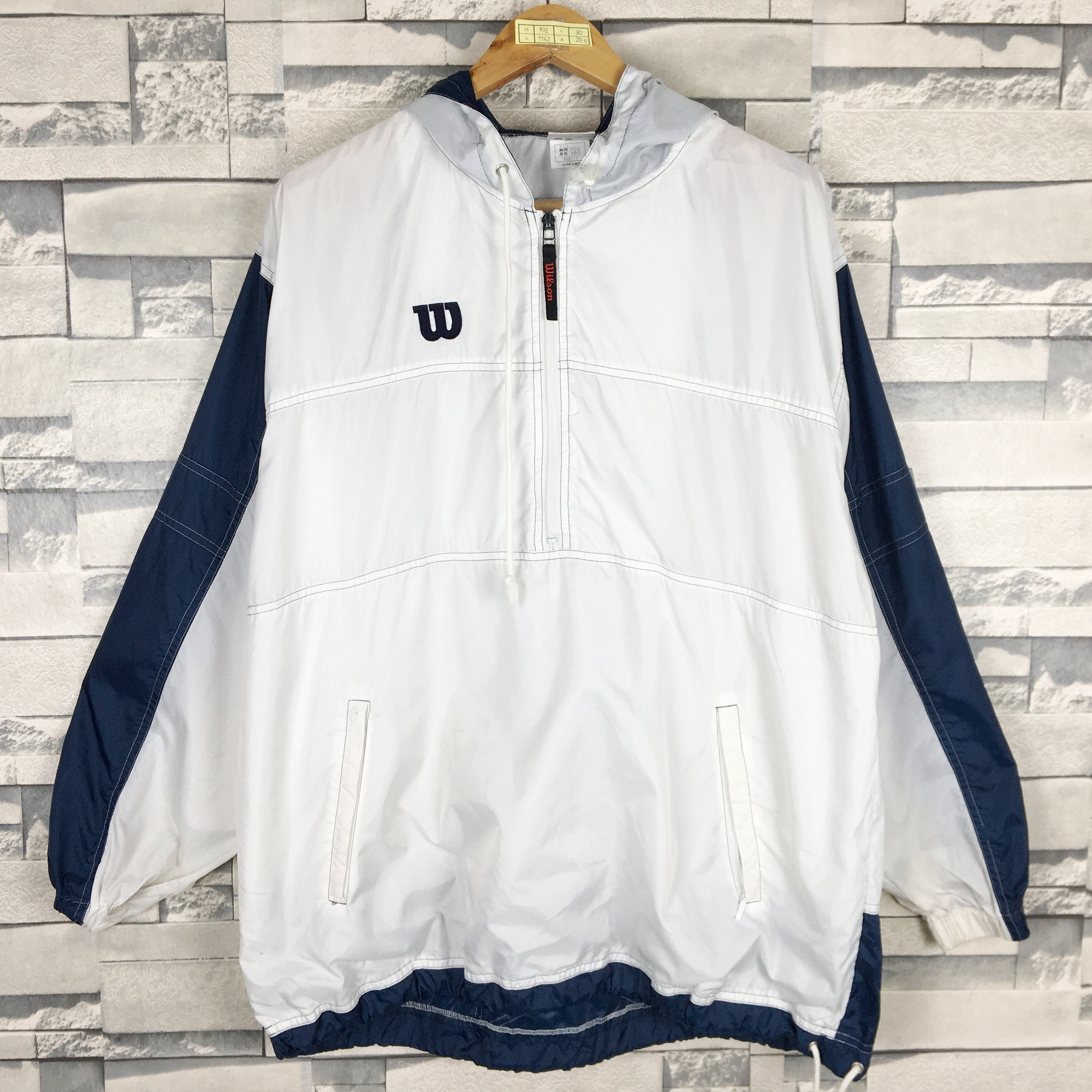 WILSON Tennis Light Jacket Large Vintage 90s Wilson Tennis Etsy