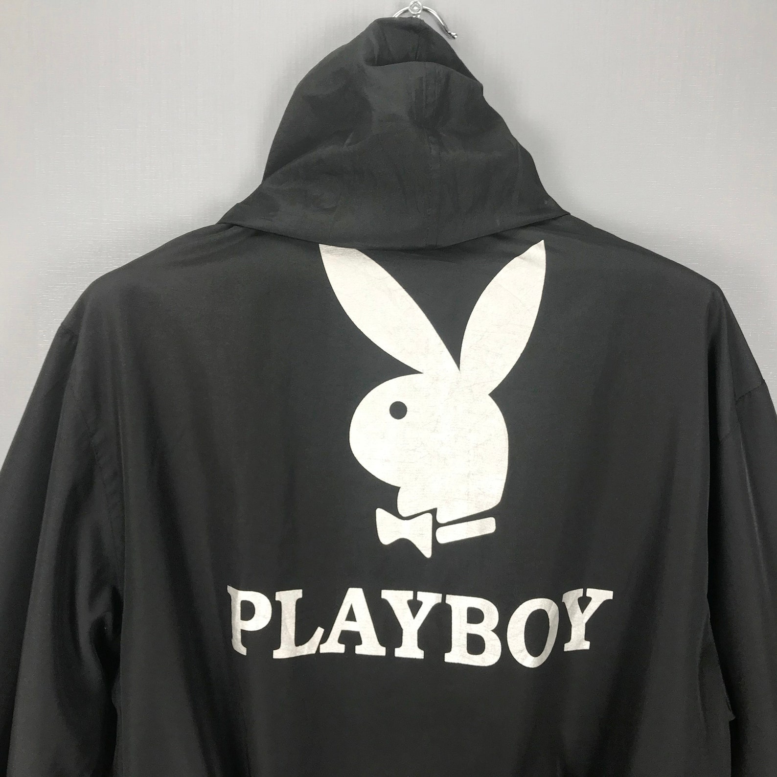 PLAYBOY Light Jacket Medium Vintage 90s Playboy Bunny Big Logo Etsy