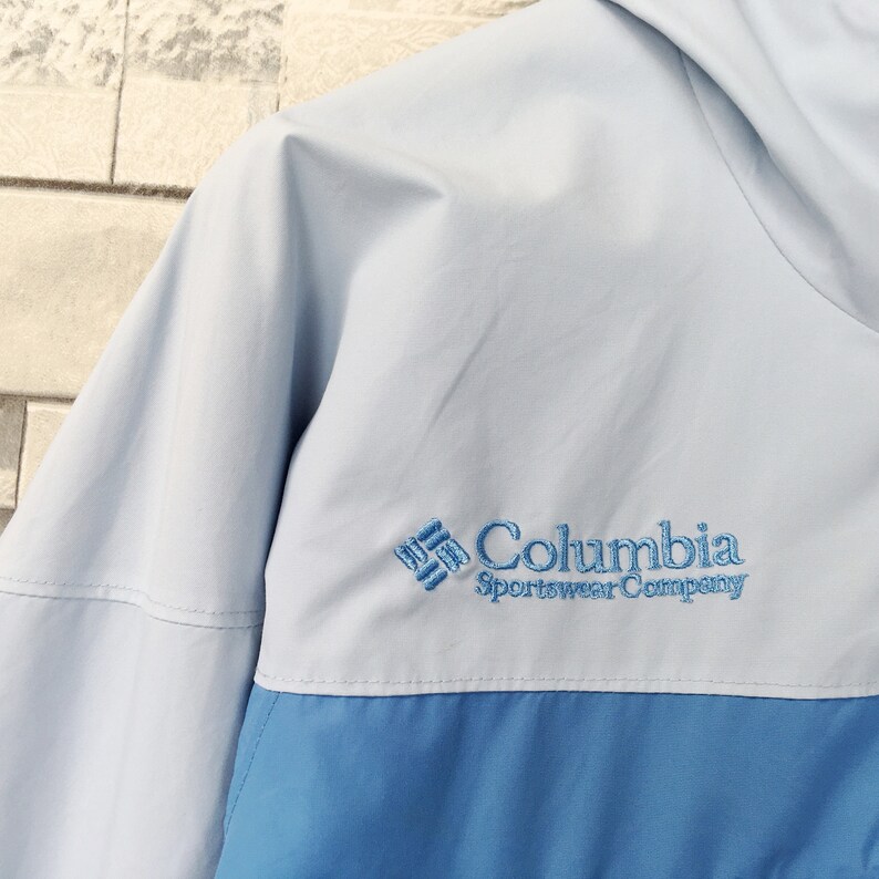 COLUMBIA Jacket Women Small Vintage 90s Columbia Sportswear Colorblock Hoodie Jacket Size Women S