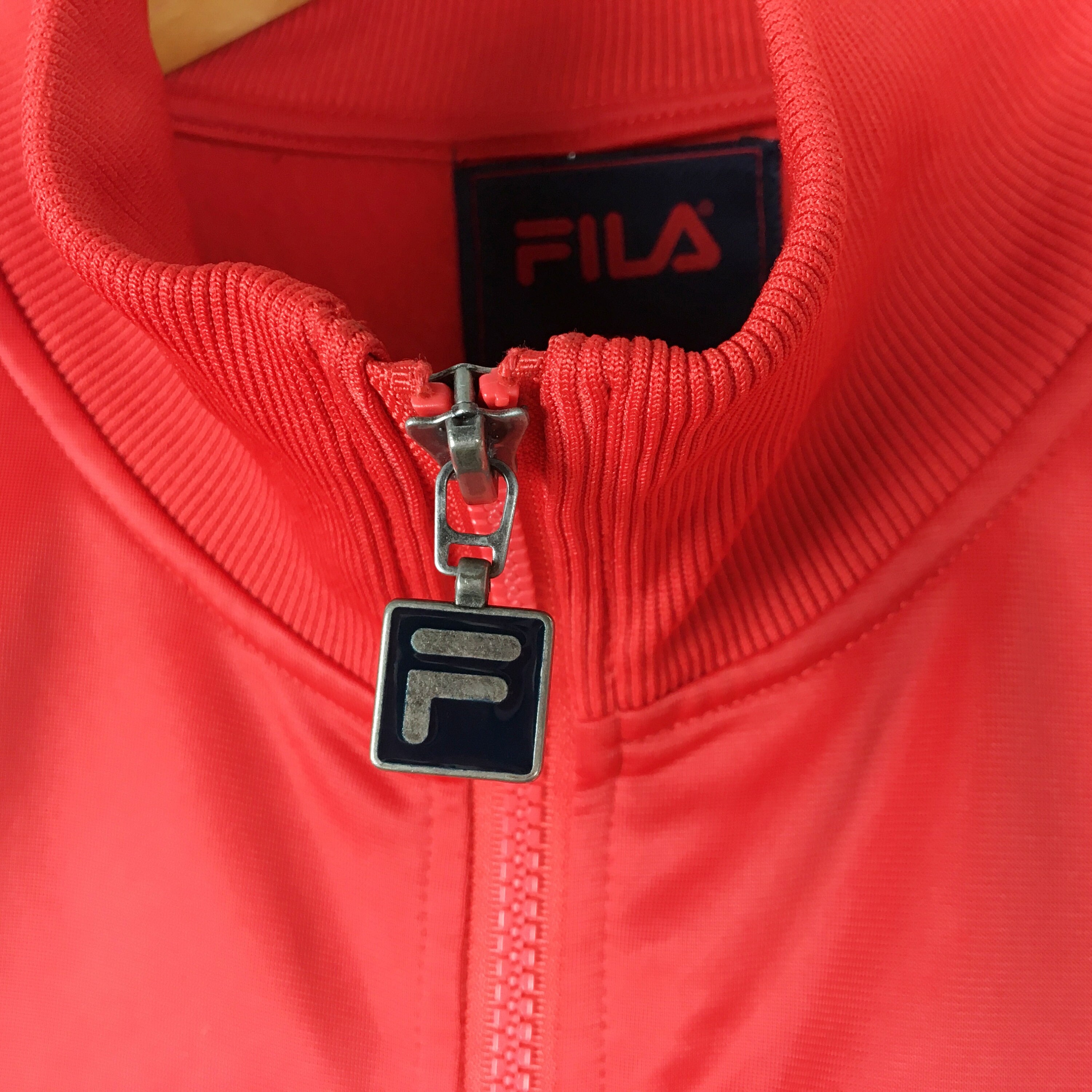 FILA Track Jacket Large Vintage Fila Italia Logo Sports Red Etsy