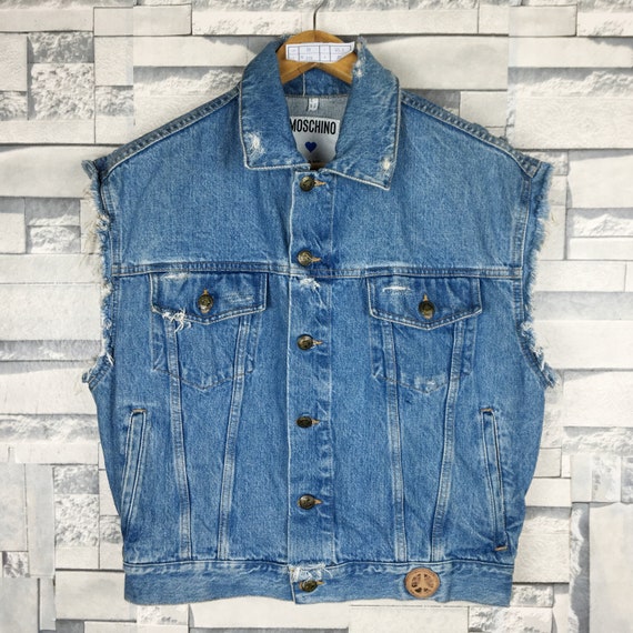 MOSCHINO Vest Jacket Vintage 90s Moschino Jeans It