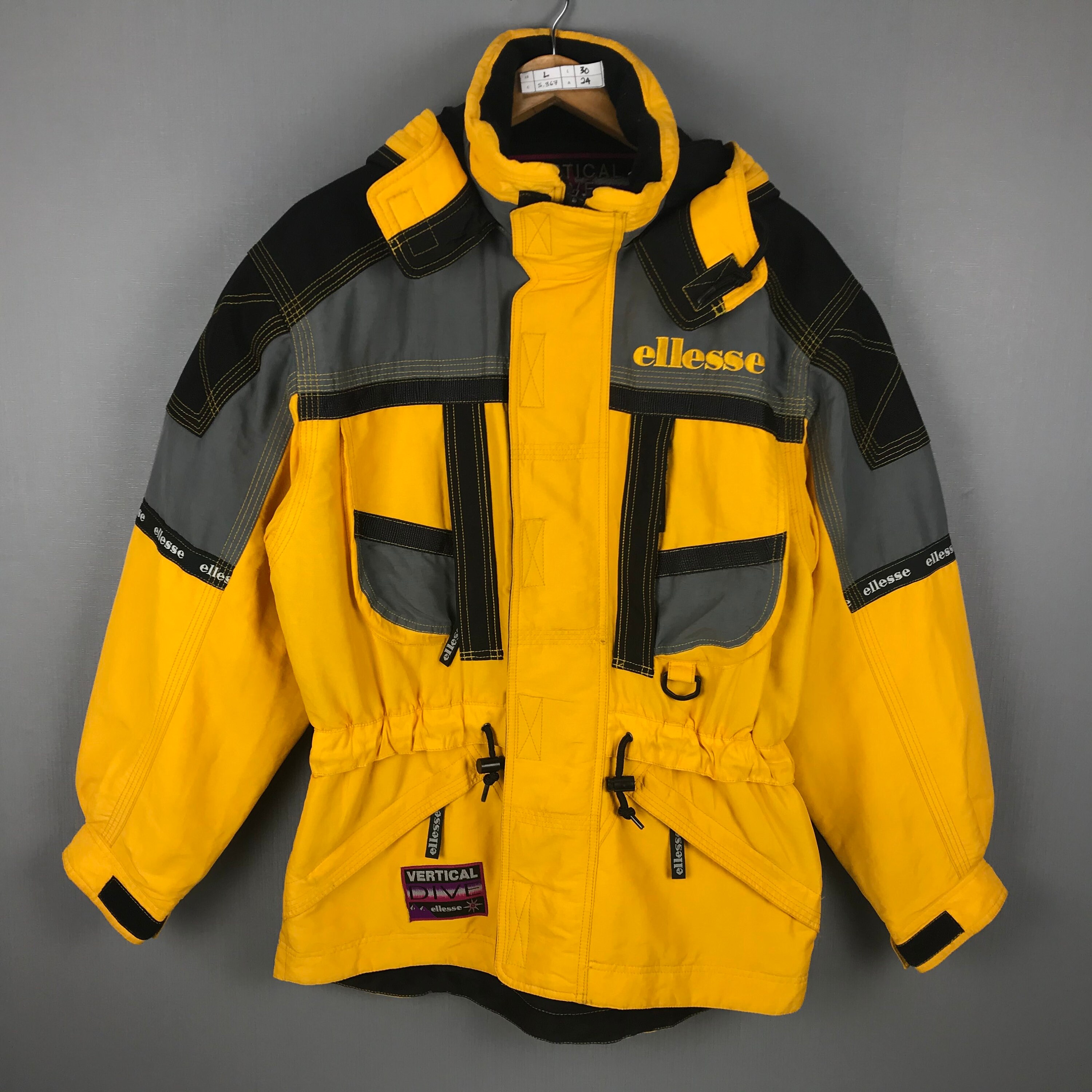 ELLESSE Vertical Dive Ski Jacket Large Vintage 90s Ellesse | Etsy