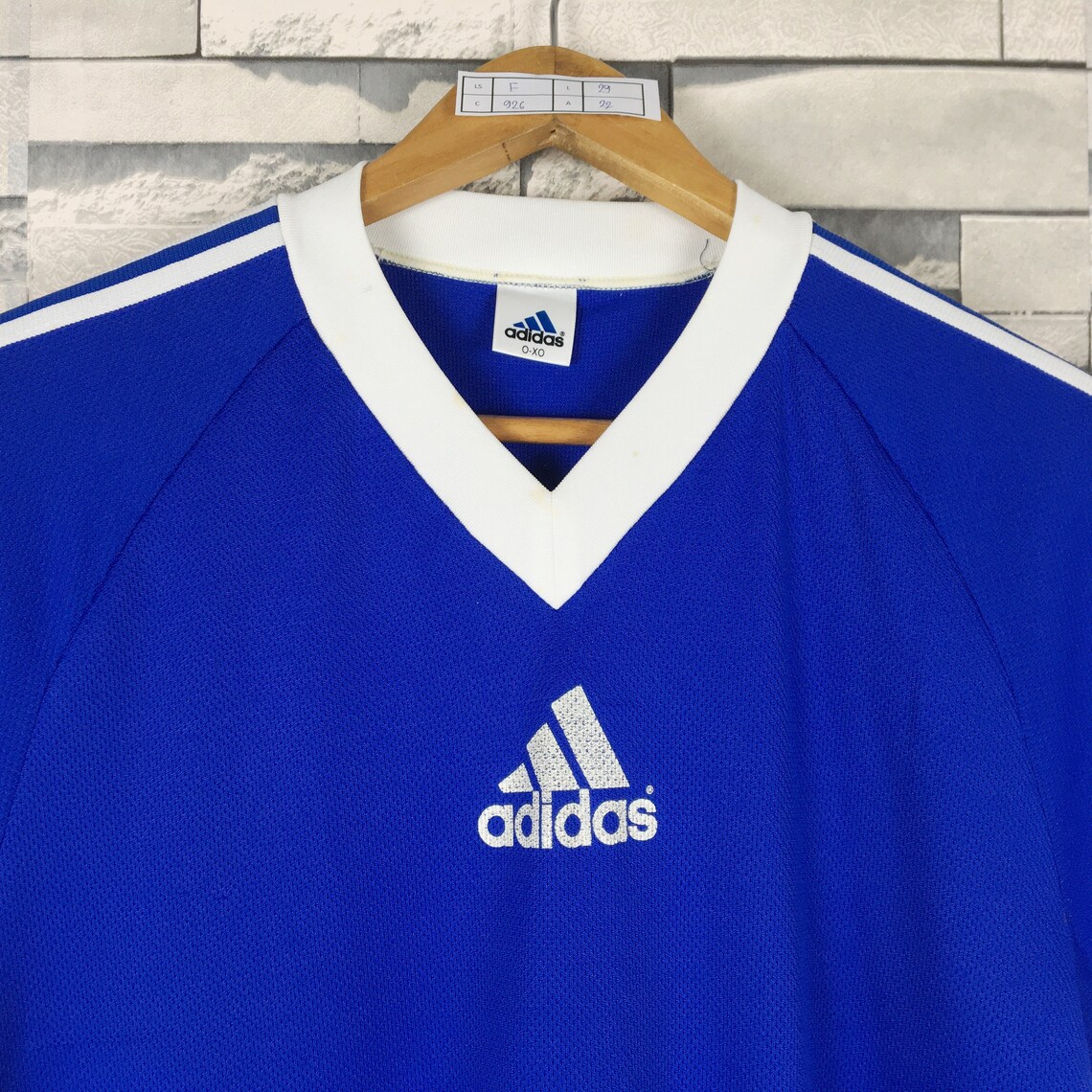 ADIDAS Jersey TShirt Large Vintage 90s Adidas Equipment Three Etsy