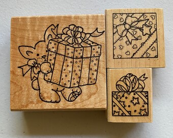 Mix and Match Present / Gift Box Rubber Stamps