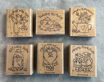 Mix and Match Stampin' Up! Greeting/Sentiment Rubber Stamps