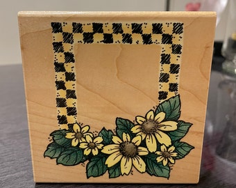 Stampendous! Daisy Frame Rubber Stamp