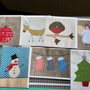 VERKOOP. pakje van 7 kerstkaarten