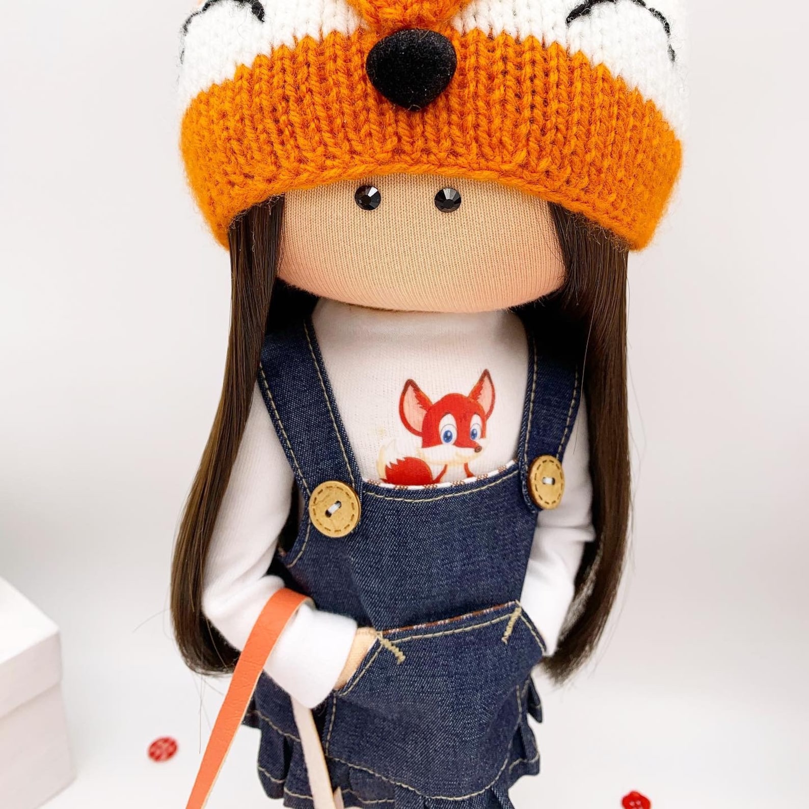 Fox Rag Doll Kit Rag Dolls handmade Textile Doll Handmade Rag Etsy