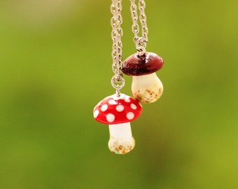 Fly Amanita Necklace