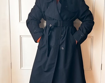 Vintage Dannimac zwarte trenchcoat maat 14