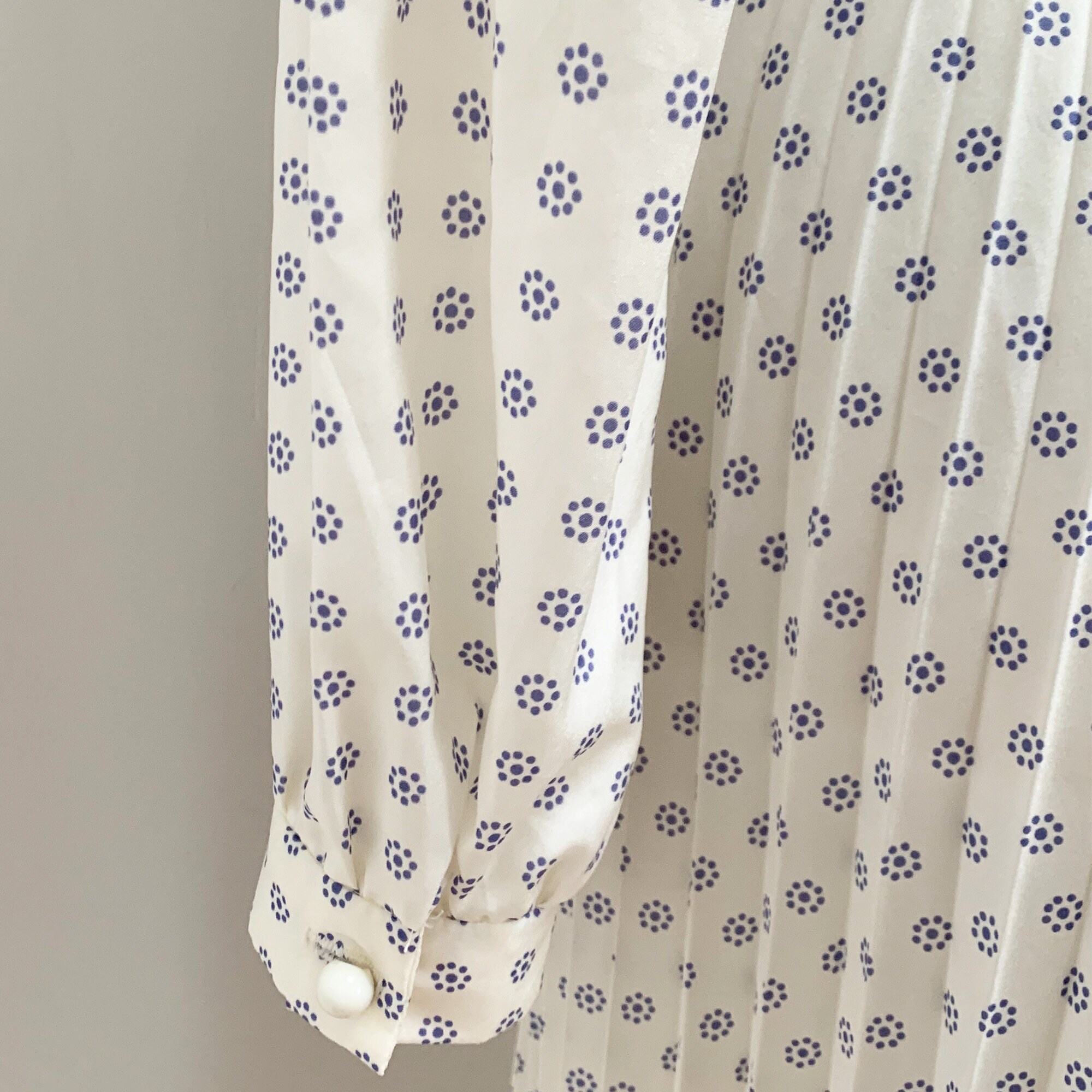 Vintage Berkertex Sunray Pleated Dot Pattern Midi Dress | Etsy