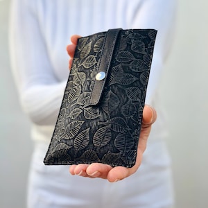 Borsa in pelle per smartphone, custodia per iPhone da donna, pelle ITALIANA, piccola borsa a tracolla, borsa da viaggio per iPhone, regalo di San Valentino per lei