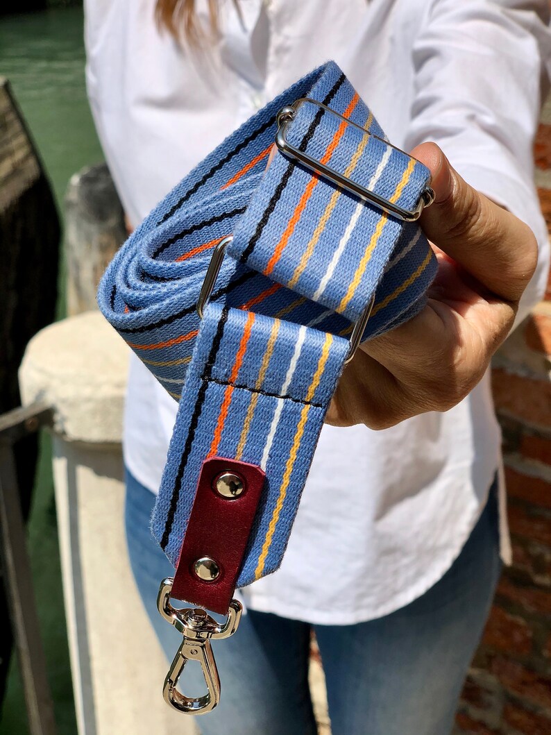 Adjustable handbag strap Purses and messenger bags Adjustable bag strap in cotton fabric Guitar bag strap *BAGS NOT Included*