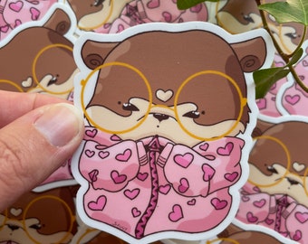 kawaii beary Vinylsticker