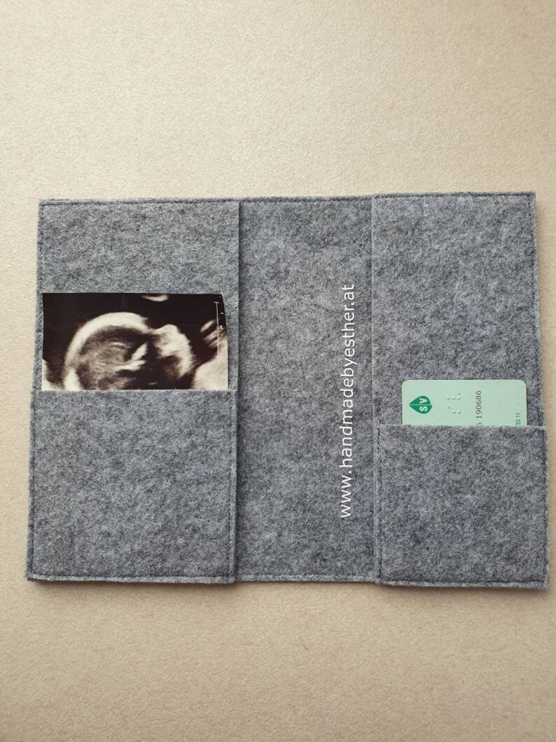 OLGS Mutterkindpasshülle Österreich - Schutzhülle Mit Rosa Herzchen Für Schwangerschaftspass