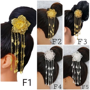 Flower Hair Pin/Thai hair accessories/Laotian hair accessories/Khmer hair accessories/Hair stick hairpin