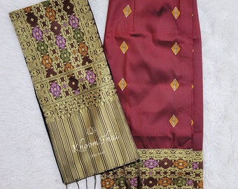 Premium textile grade: Lao Sinh & Pah Bieng/ Lao Sinh/ Lao Pah Bieng/ Lao Skirt/ Lao Shawl/ Lao Silk/ Two Piece Set/ Lao Wedding Set/ Sinh