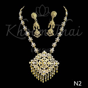 Thai/Lao/Khmer Necklace Set | Thai/Lao/Khmer Jewelry Set | Thai Wedding Jewelry set | Thai/Lao/Khmer Accessories