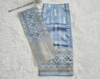 Premium Lao Sinh & Pah Biang Set | Traditional Lao Skirt + Shawl | Lao Wedding Outfit | Two-Piece Set | Ready to Wear Lao Sinh + Pah Biang