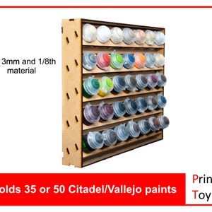 MDF verfreksysteem voor Citadel en Vallejo Paints - Geschikt voor 35 of 50 - Digitaal