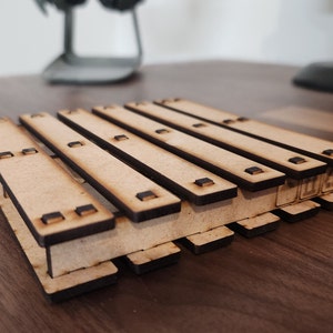Pallet themed Coaster design for laser cutting - Digital item