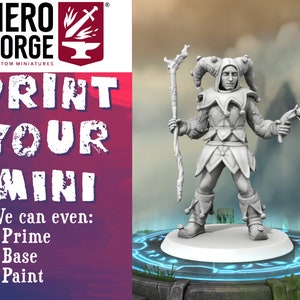 Hero Forge Mini Print Service - Fully Customizable and Available Painted or Unpainted