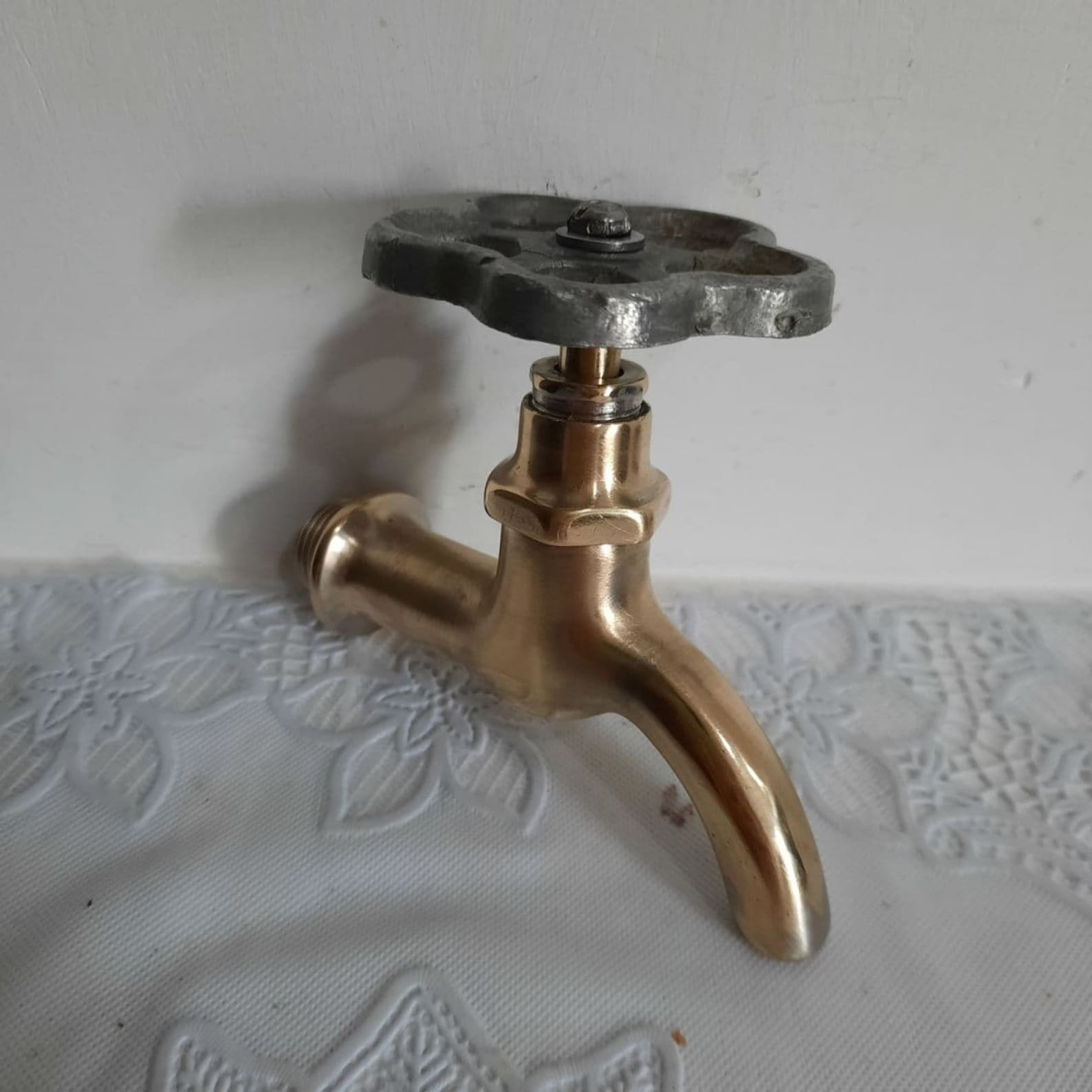 Antique brass water valve. Soviet antique water valve. Etsy