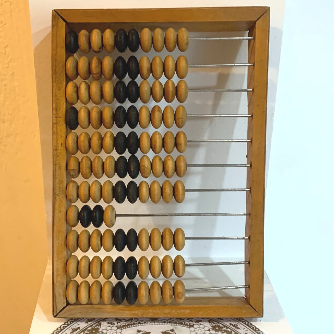 Wooden large abacus vintage abacus for accountant gift Etsy