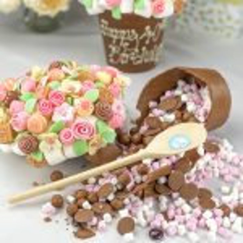 Candy Floral Chocolate Smash Cup, Wedding Thank You Gift, Will You Be Our Bridesmaid Gift image 4